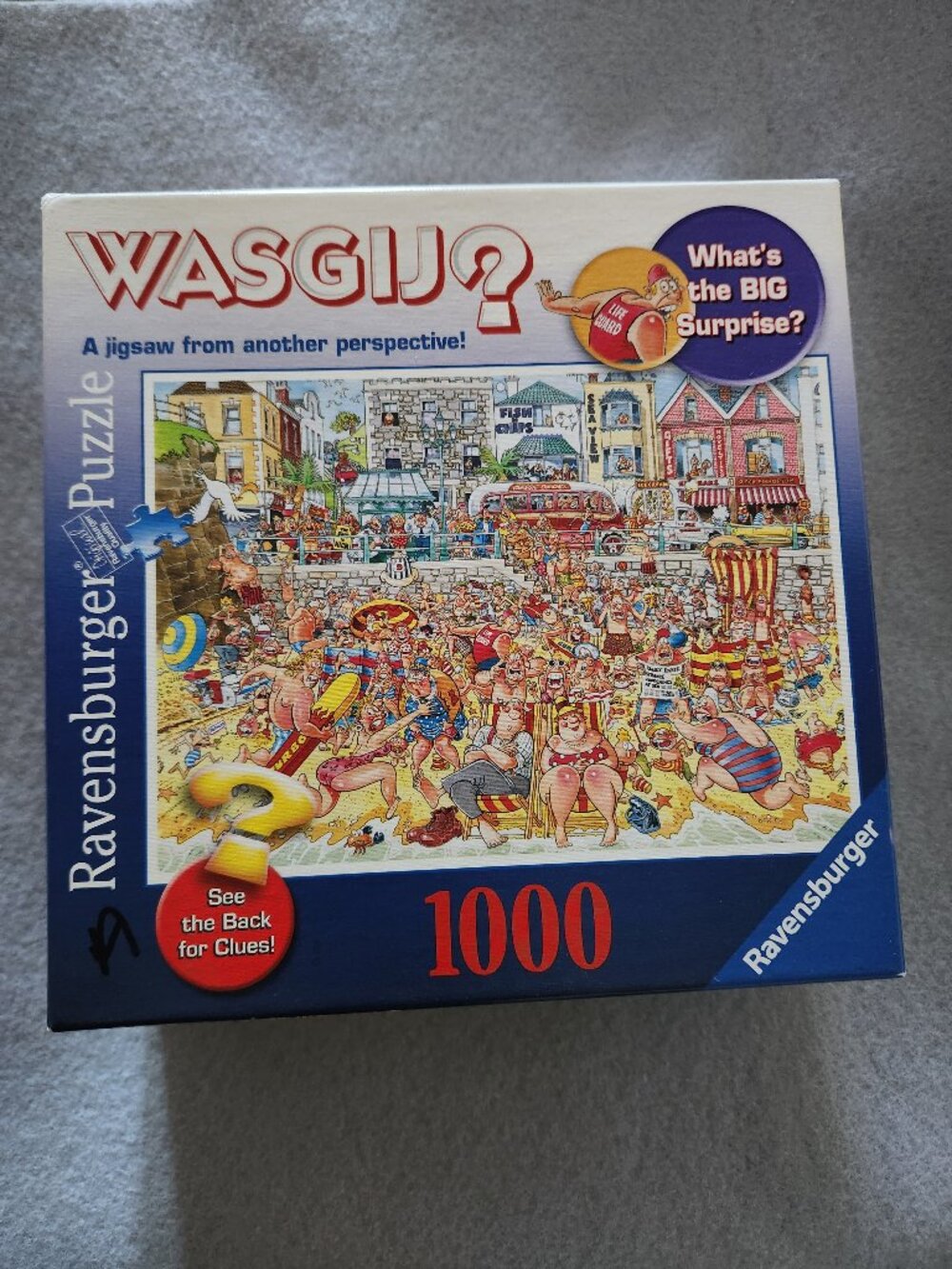 Ravensburger Puzzle Jigsaw WASGIJ? High Tide 1000 Piece Complete Perspective